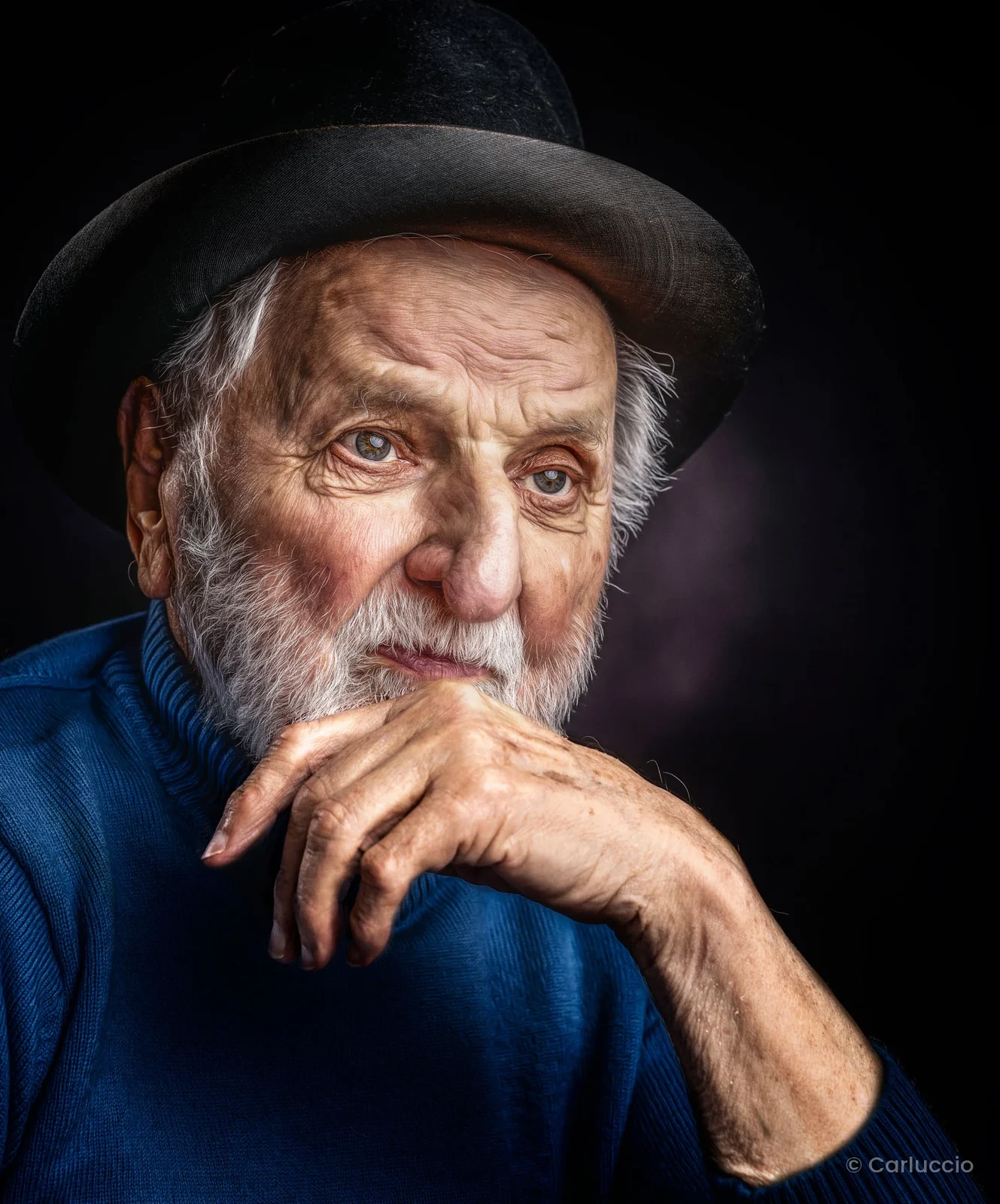 Portrait d'un homme au béret